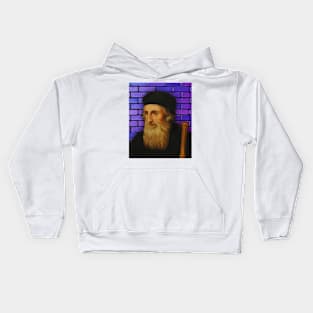 John Wycliffe Portrait | John Wycliffe Artwork Kids Hoodie